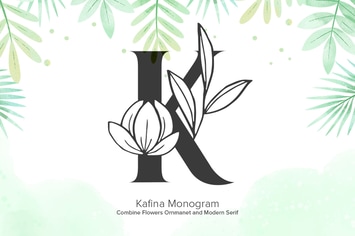 Kafina Monogram Fonts