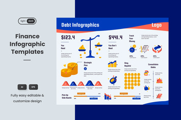 Cool Infographic Template for Finance & Business