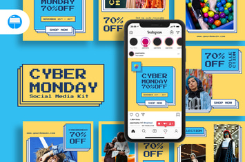 Cyber Monday Social Media Kit - Keynote