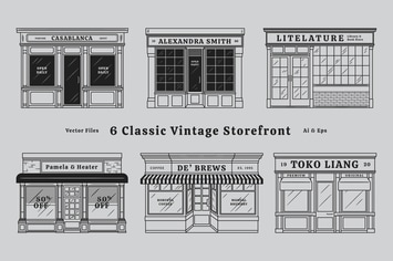 Classic Vintage Store Fronts Storefront