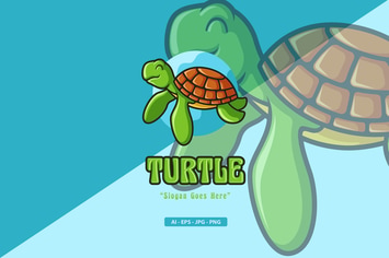 Turtle - Mascot Logo