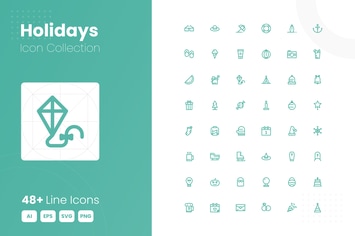 48 Holidays Icon Collection