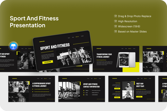 Sport and Fitness Presentation Keynote