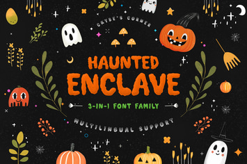 Haunted Enclave - Three Halloween Fonts