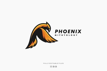 Bird Phoenix Eagle Mascot Logo