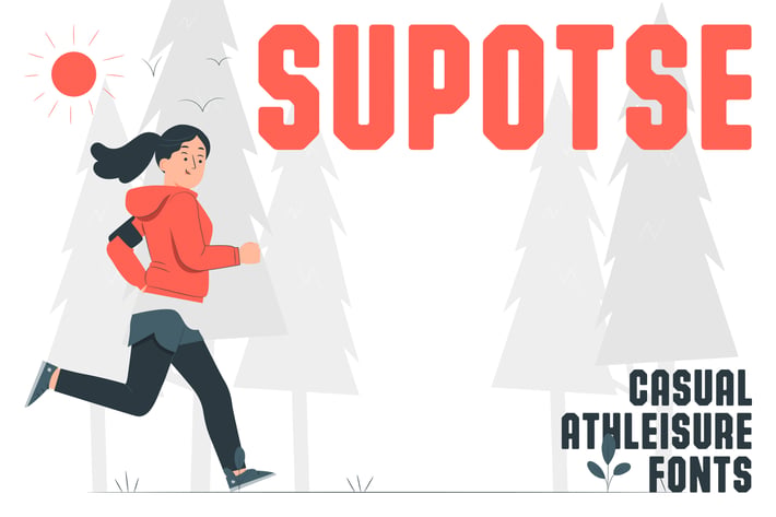Supotse - Casual Athleisure Fonts