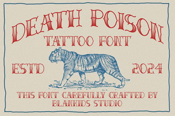 Death Poison - Tattoo Font