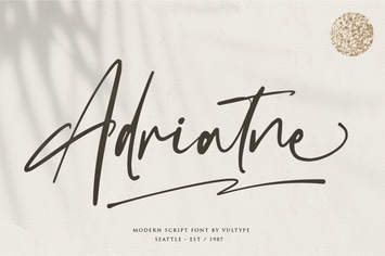 Adriatne - Signature Font