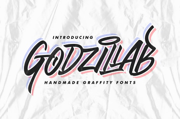 Godzillab - Handmade Graffity Font