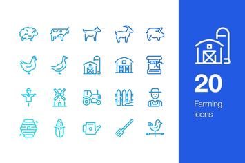 20 Farming icons