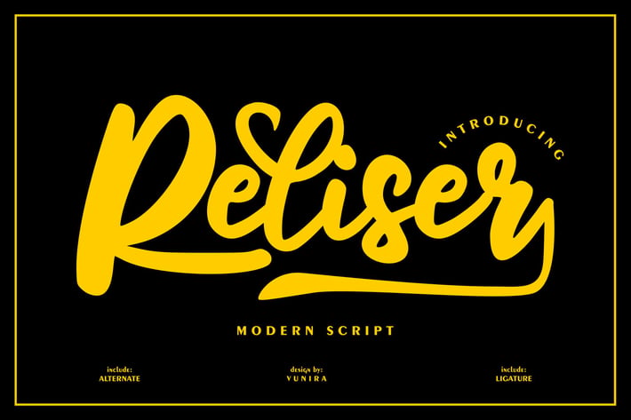 Reliser | Modern Script