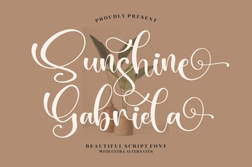 Sunshine Gabriela Script Font
