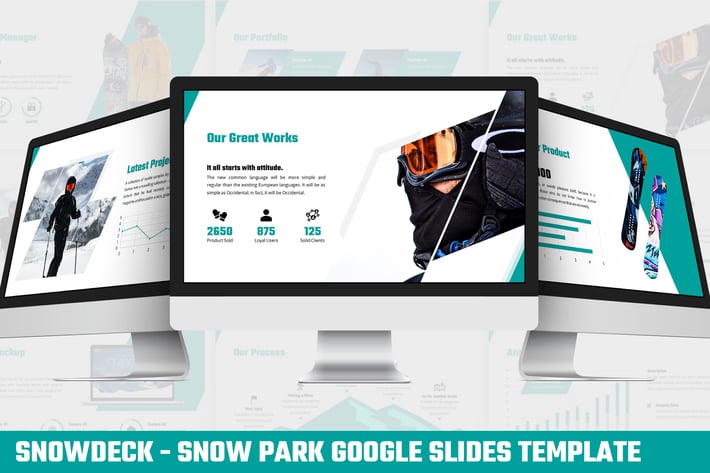 Snowdeck - Snow Park Google Slides Template