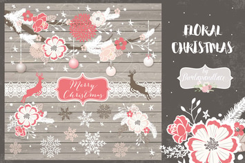 Floral Christmas design