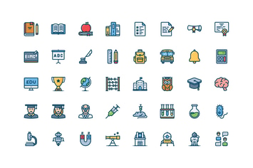 40 Science and Education icons