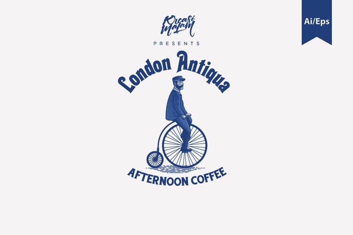 London Antiqua Logo Template