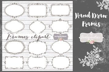 Hand Draw Frames Vector