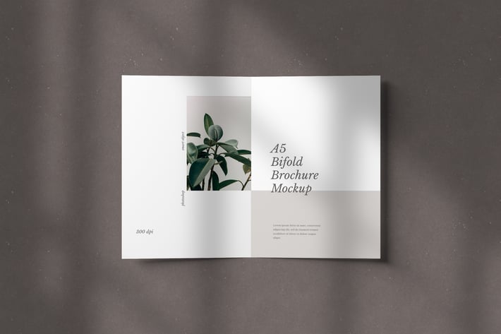 A5 Bifold Brochure Mockup
