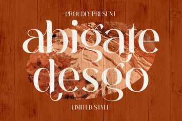 Abigate Desgo Stylish Serif Font