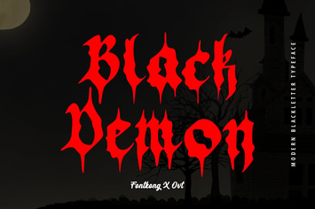Black Demon - Modern Blackletter Typeface