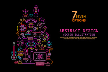 7 options of Abstract Art Design