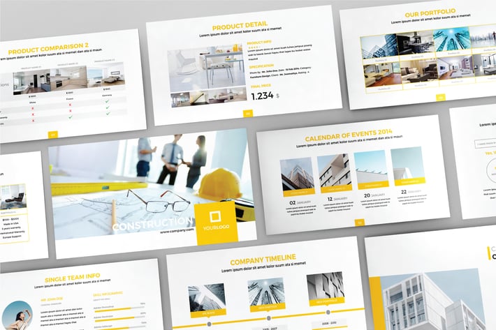 CONSTRUCTION - Powerpoint Template  V81