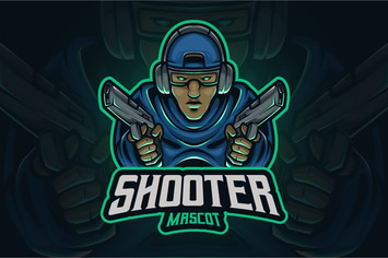 Shooter Mascot Logo