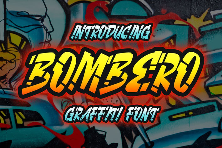 Bombero - Graffiti Font