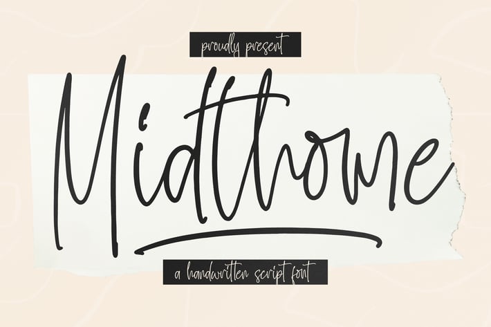 Midthome Handwritten Script Font