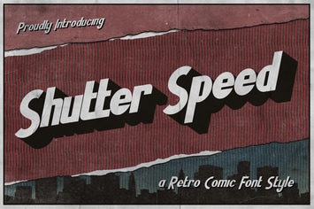 Shutter Speed – A Retro Comic Font