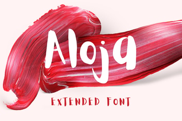 Aloja Extended Brush Font