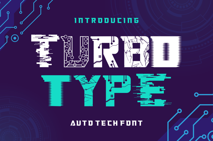 Turbo Type - Auto Tech Font