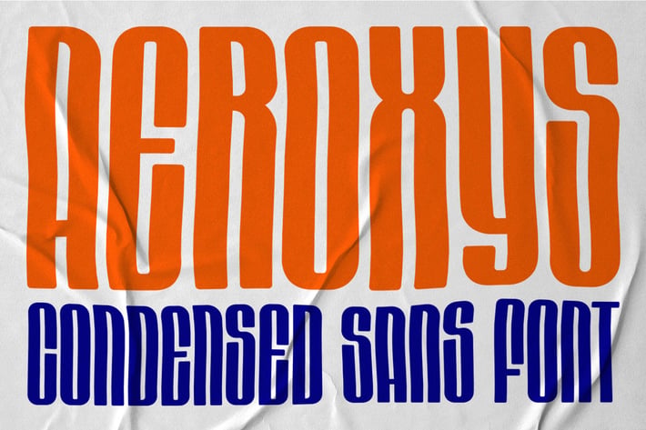Aeroxys Condensed Display Sans Font