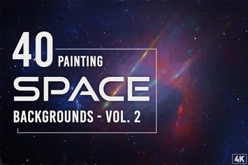 40 Space Painting Backgrounds - Vol. 2