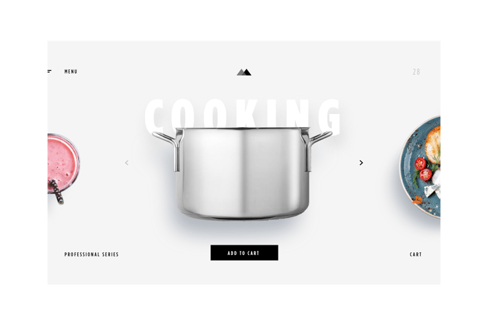 eCommerce - Cooking Items - Landing Page