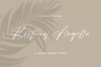 Brittany Angella - Lovely Script Font