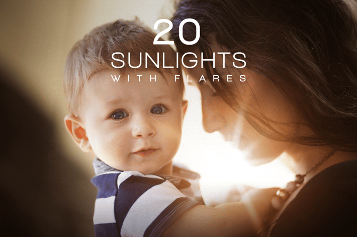 20 Sunlights with Flares