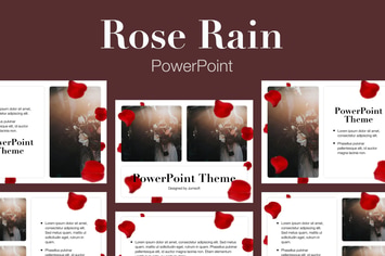 Rose Rain PowerPoint Template