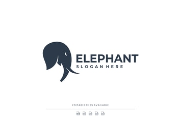 Elephant Silhouette Logo