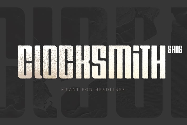 Clocksmith - Display Font