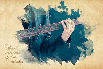 Vibrant Watercolor Effect - Photoshop Action