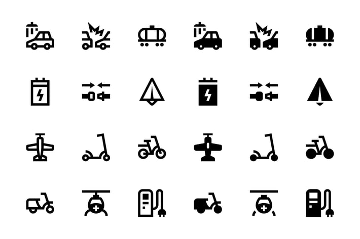 34 Transport icons