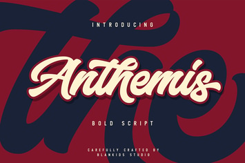 Anthemis - Elegant Bold Script font