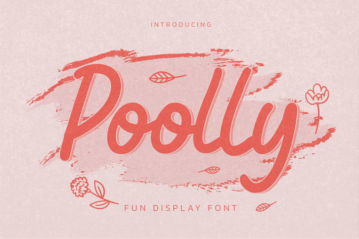 Poolly - Fun Display Font