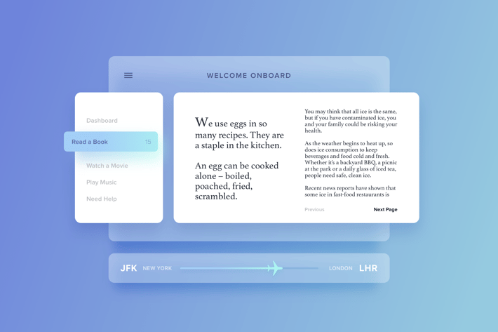 Airplane Dashboard Interface