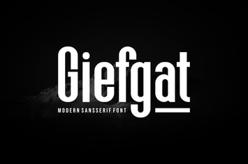Giefgat - Modern Sansserif Font