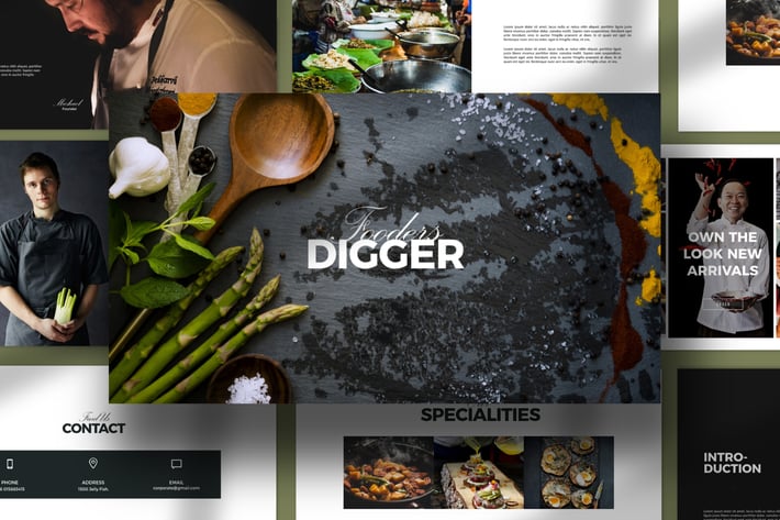 Digger Recipe Menu Keynote Business Company