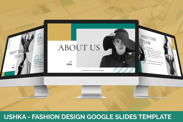 Ushka - Fashion Design Google Slides Template