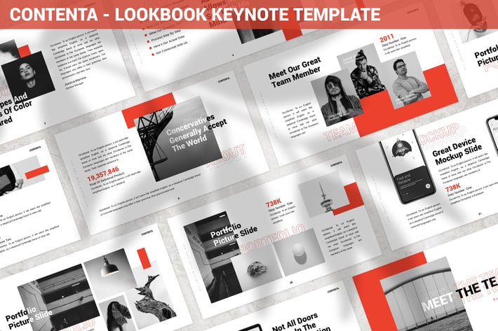 Contenta - Lookbook Keynote Template