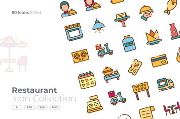 Restaurant Filled Icon